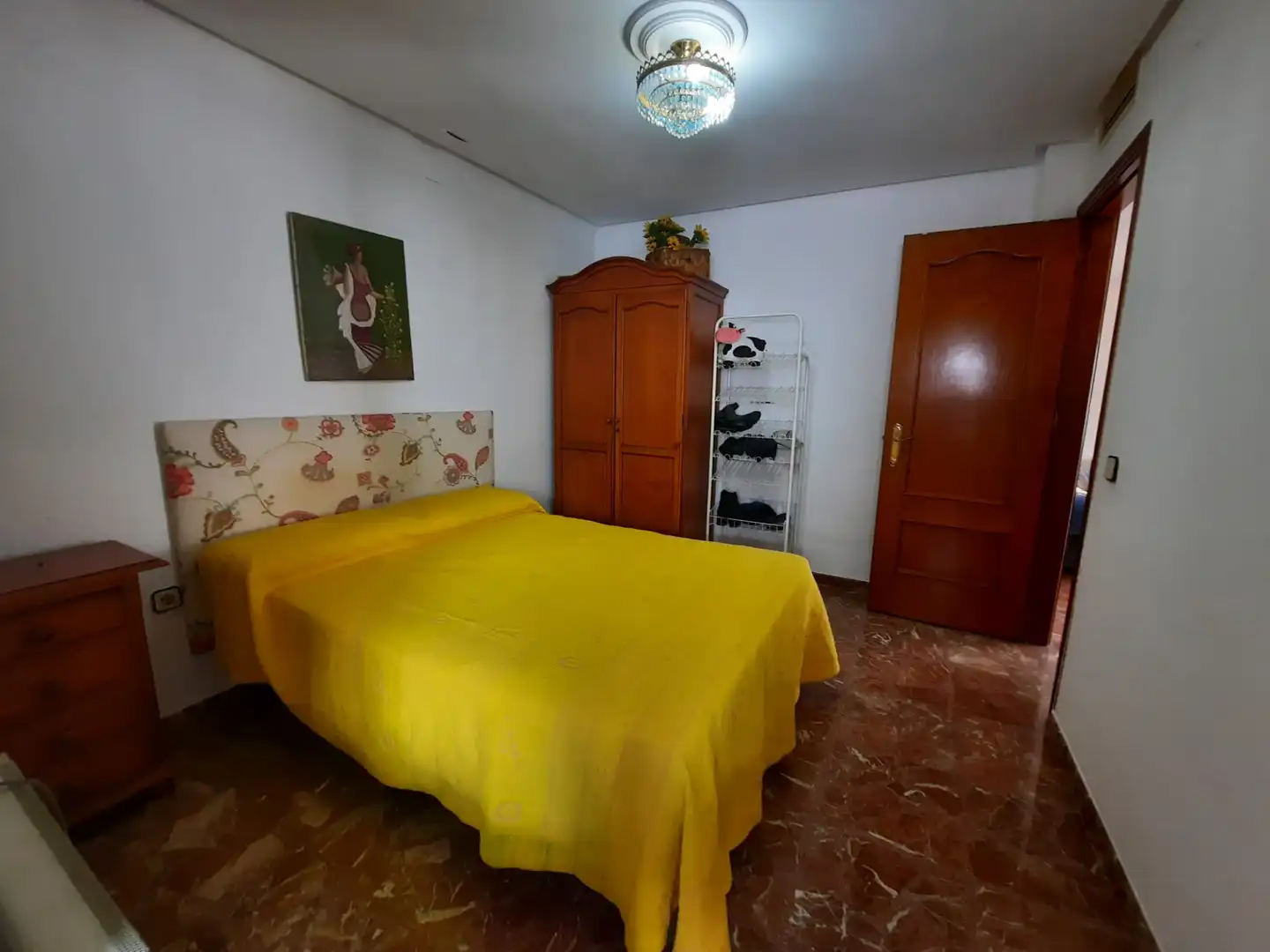 Bedroom of Apartments for rent in Badajoz  with Air Conditioner, Terrace and Furnished