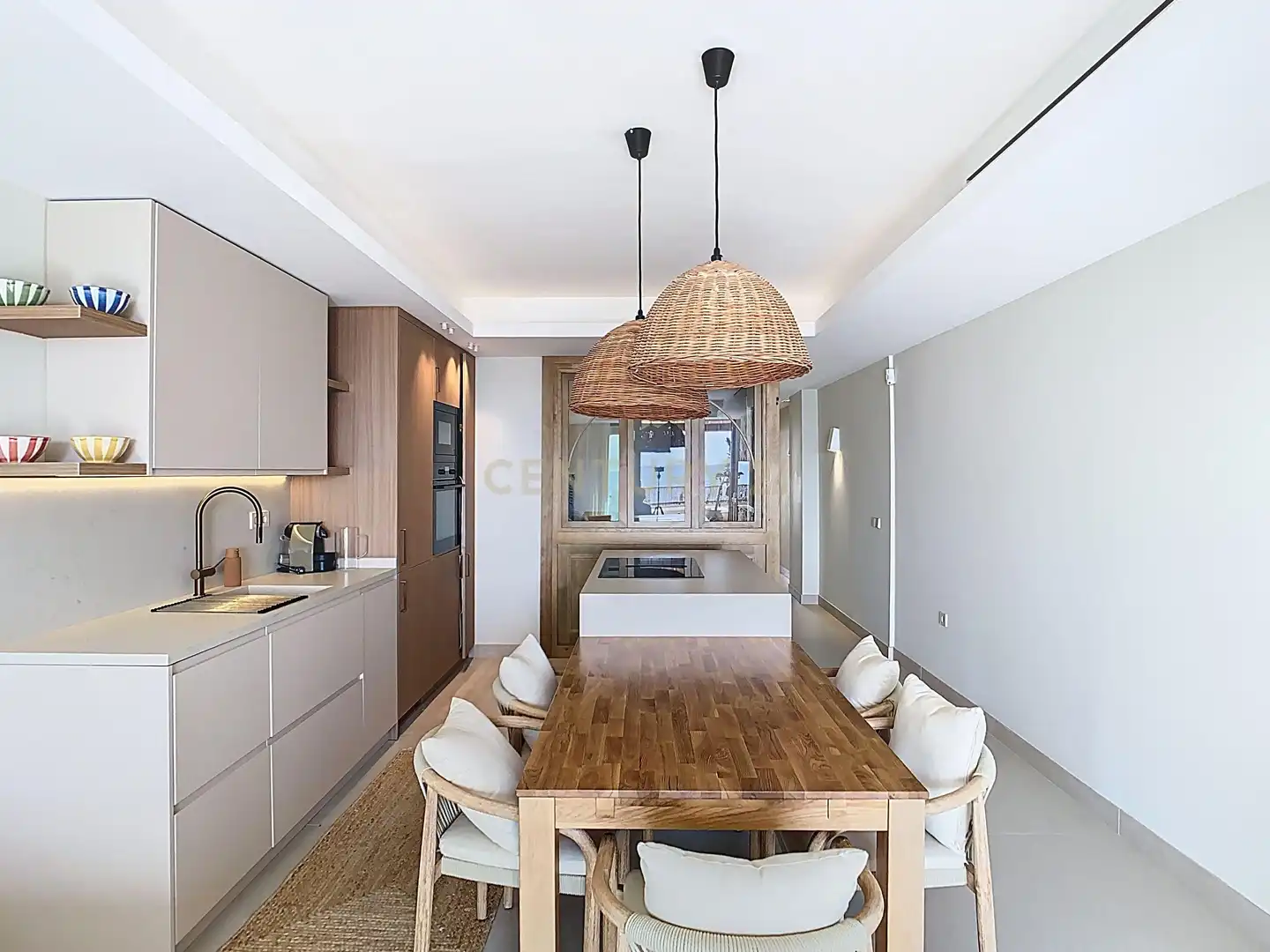 Cocina de Piso de alquiler en Rincón de la Victoria con Aire acondicionado y TV