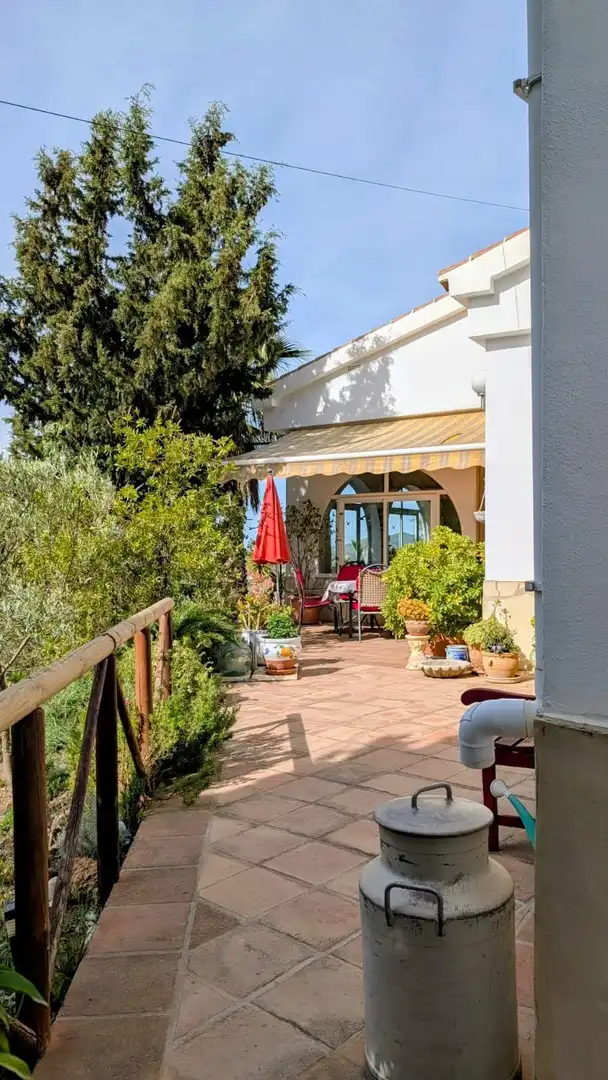 Terraza de Casa o chalet en venta en Cómpeta con Jardín privado