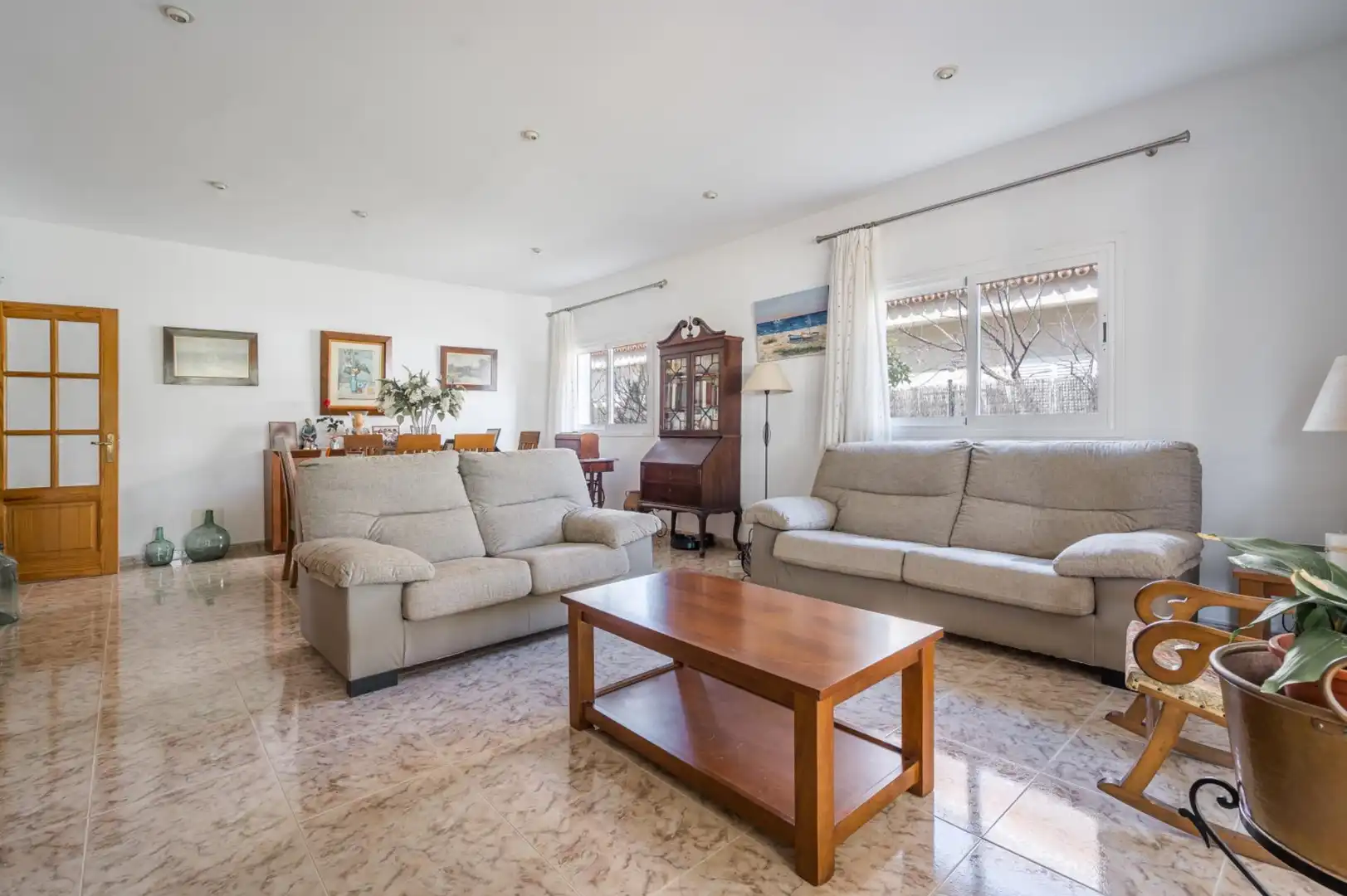 Sala de estar de Casa o chalet en venta en Calvià con Jardín privado y Terraza
