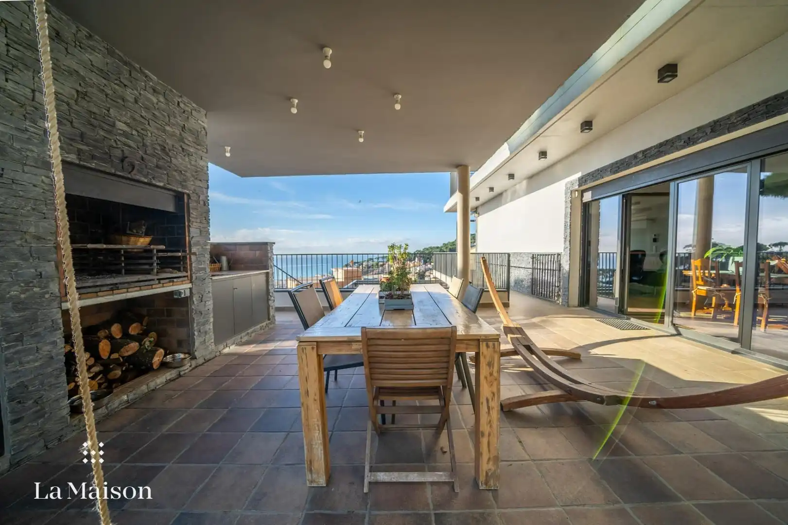 Terraza de Casa o chalet en venta en Caldes d'Estrac con Aire acondicionado, Calefacción y Jardín privado
