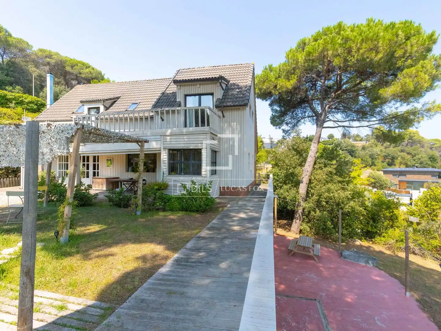 Vista exterior de Finca rústica en venta en Vallromanes con Calefacción, Jardín privado y Parquet