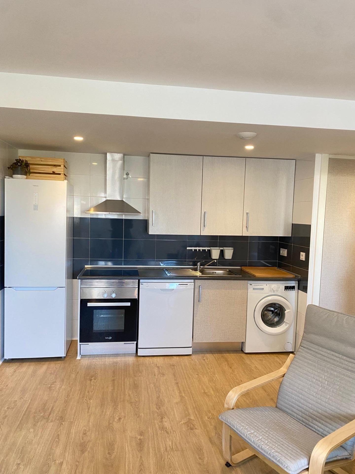 Kitchen of Flat to rent in Tres Cantos  with Heating, Private garden and Community pool