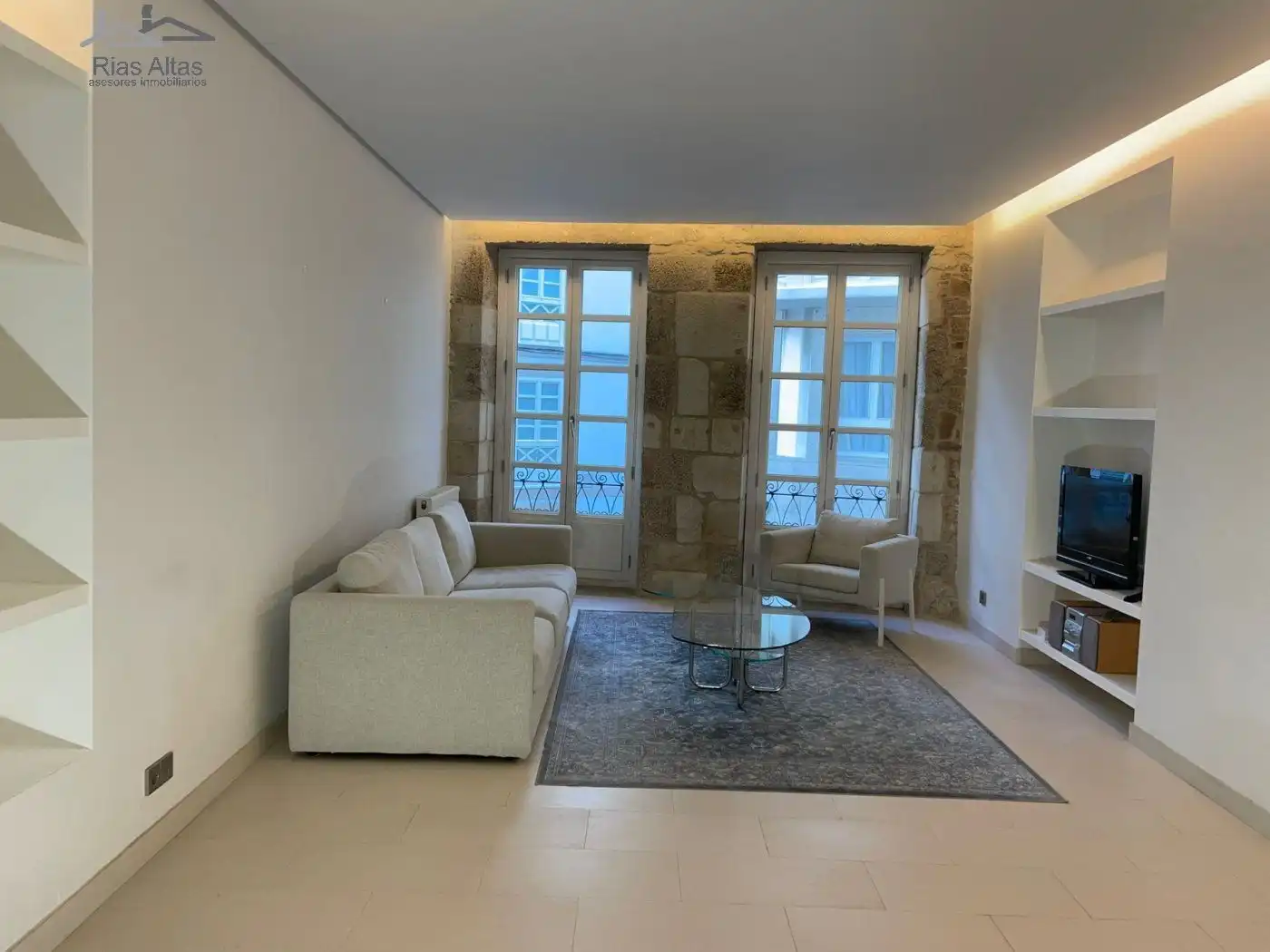 Sala de estar de Piso en venta en A Coruña Capital  con Calefacción