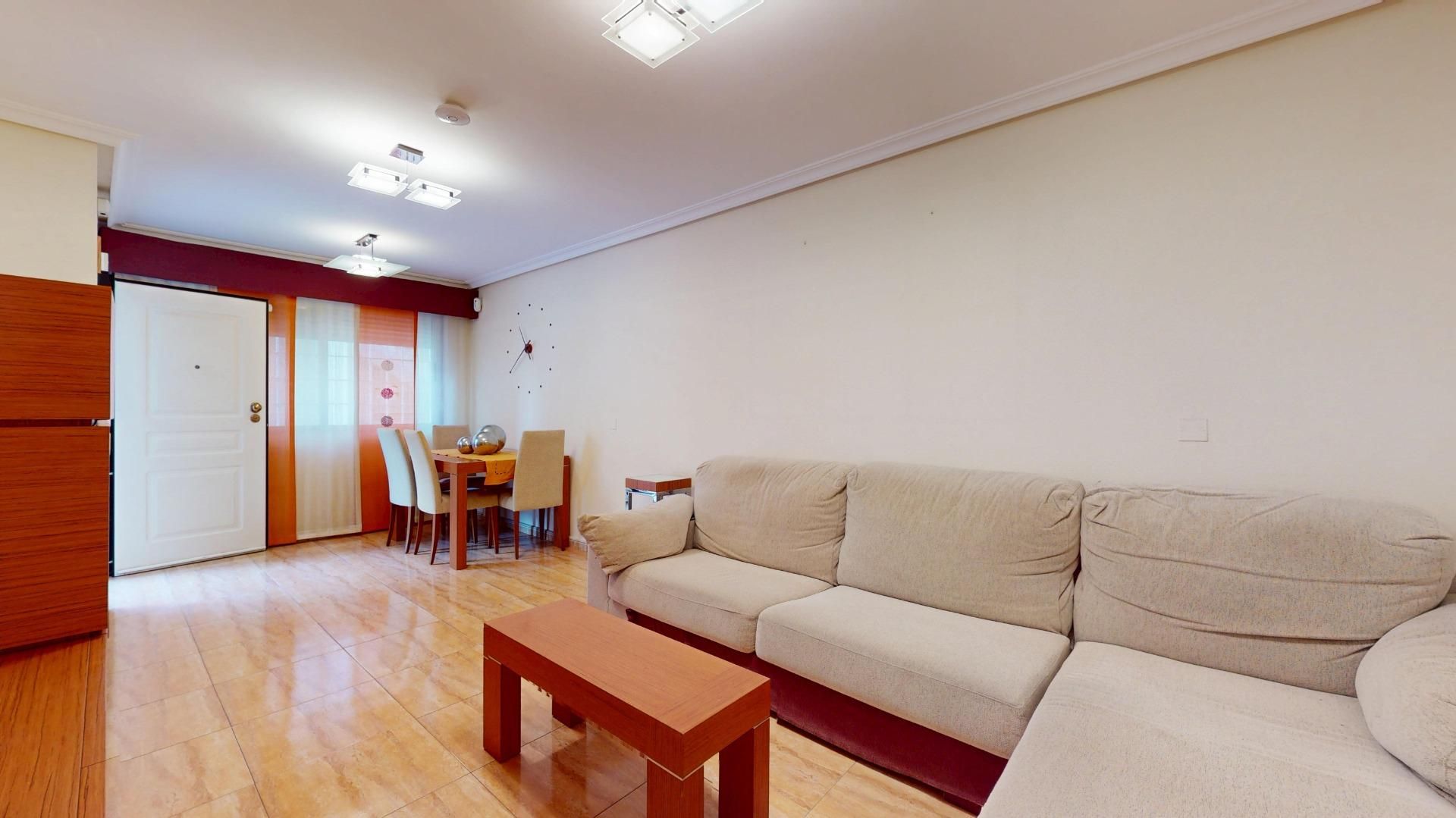 Living room of Single-family semi-detached for sale in  Murcia Capital  with Air Conditioner, Private garden and Terrace