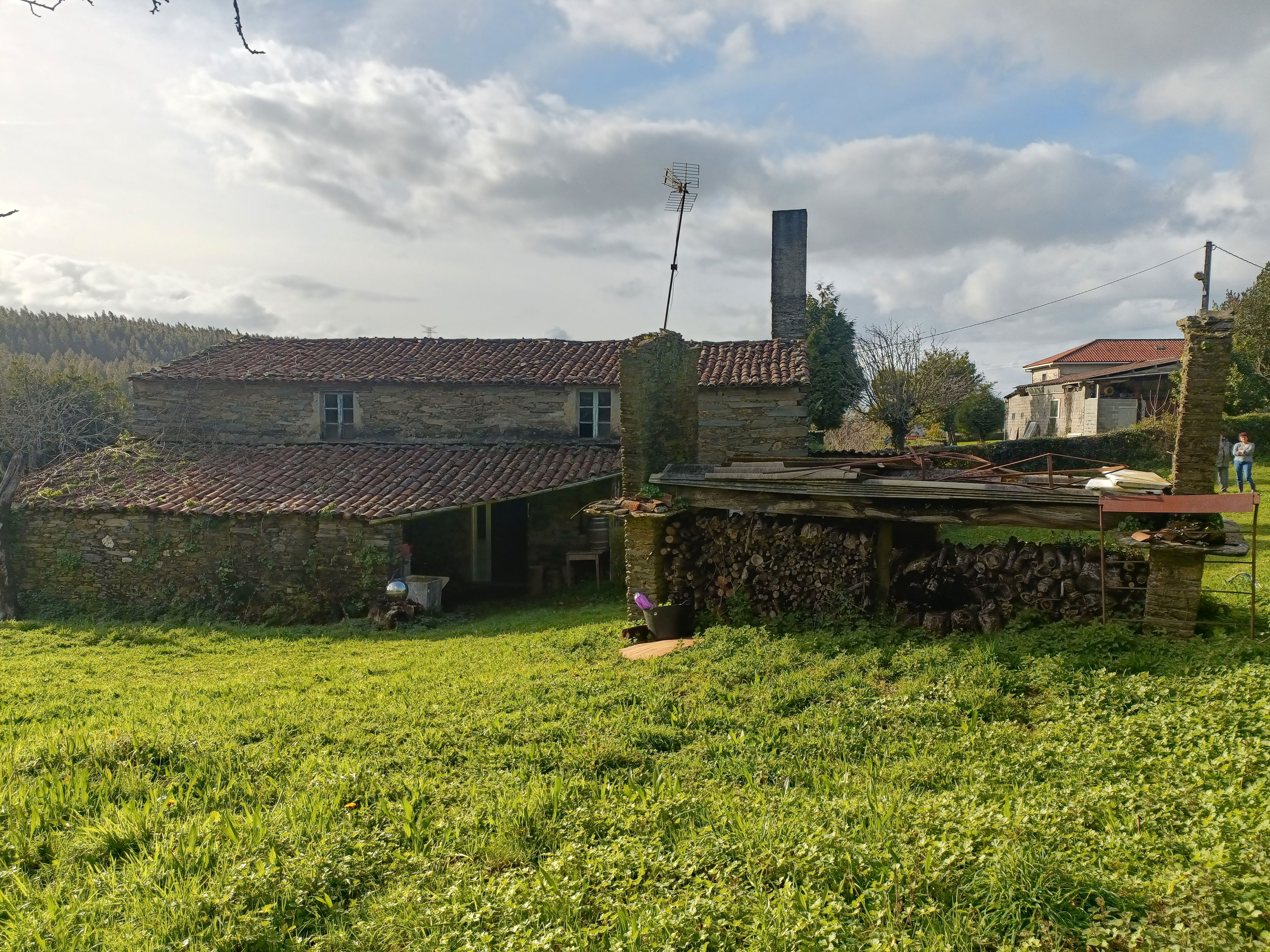 Vista exterior de Casa o xalet en venda en Cesuras amb Jardí privat