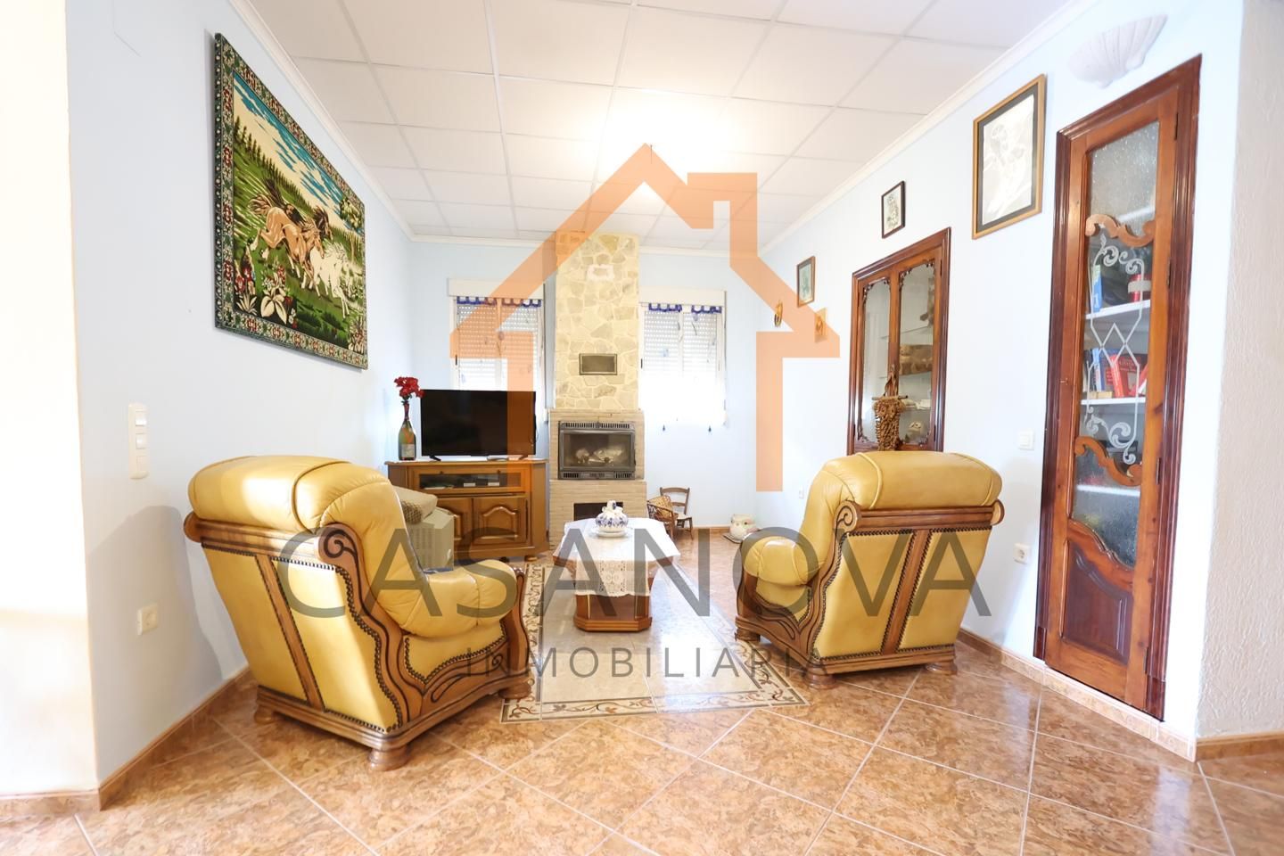 Sala d'estar de Casa o xalet en venda en Gavarda amb Jardí privat i Terrassa