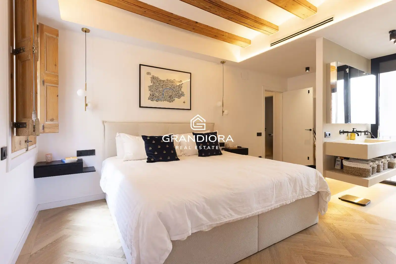 Bedroom of Flat for rent in Barcelona  with Air Conditioner
