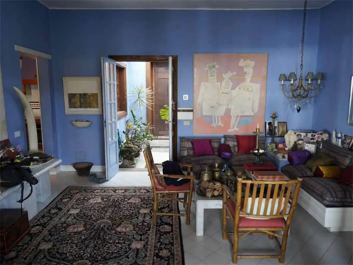 Sala d'estar de Casa adosada en venda en Tías amb Aire condicionat i Balcó