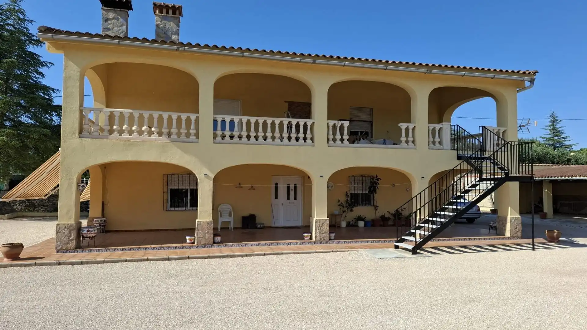 Vista exterior de Casa o chalet en venta en Albaida con Calefacción y Terraza