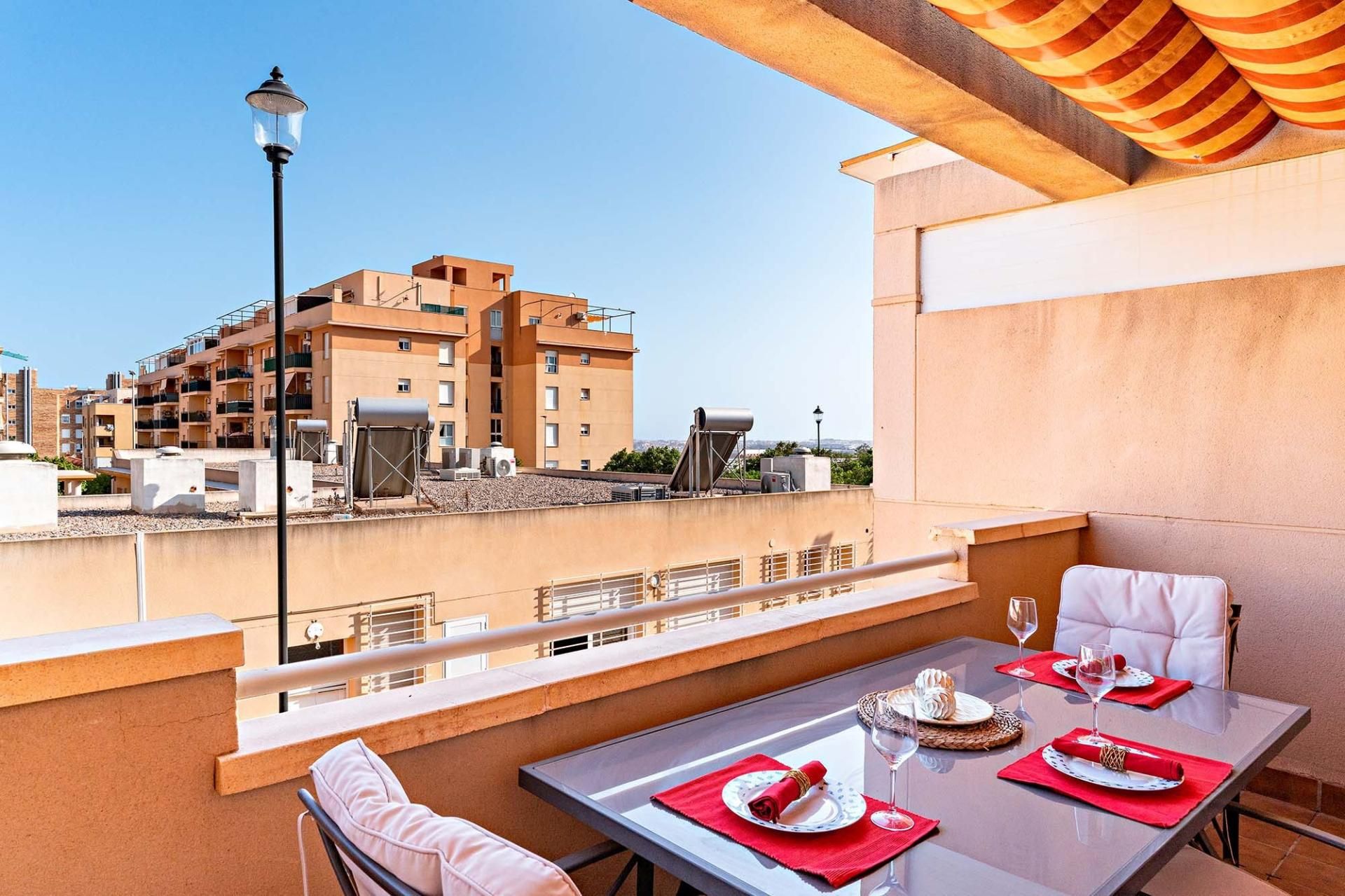 Terrace of Duplex for sale in Roquetas de Mar  with Heating, Terrace and Balcony