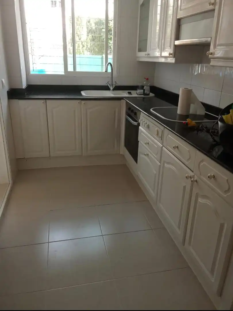 Küche von Wohnung zur Miete in Calvià mit Klimaanlage, Terrasse und Ofen
