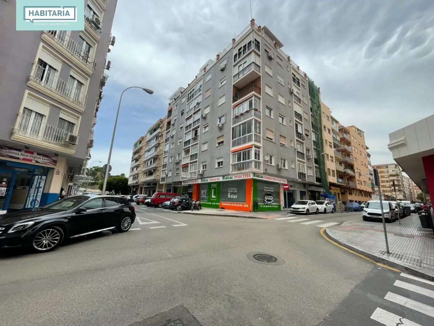 Außenansicht von Wohnung zur Miete in Málaga mit Klimaanlage, Terrasse und Möbliert