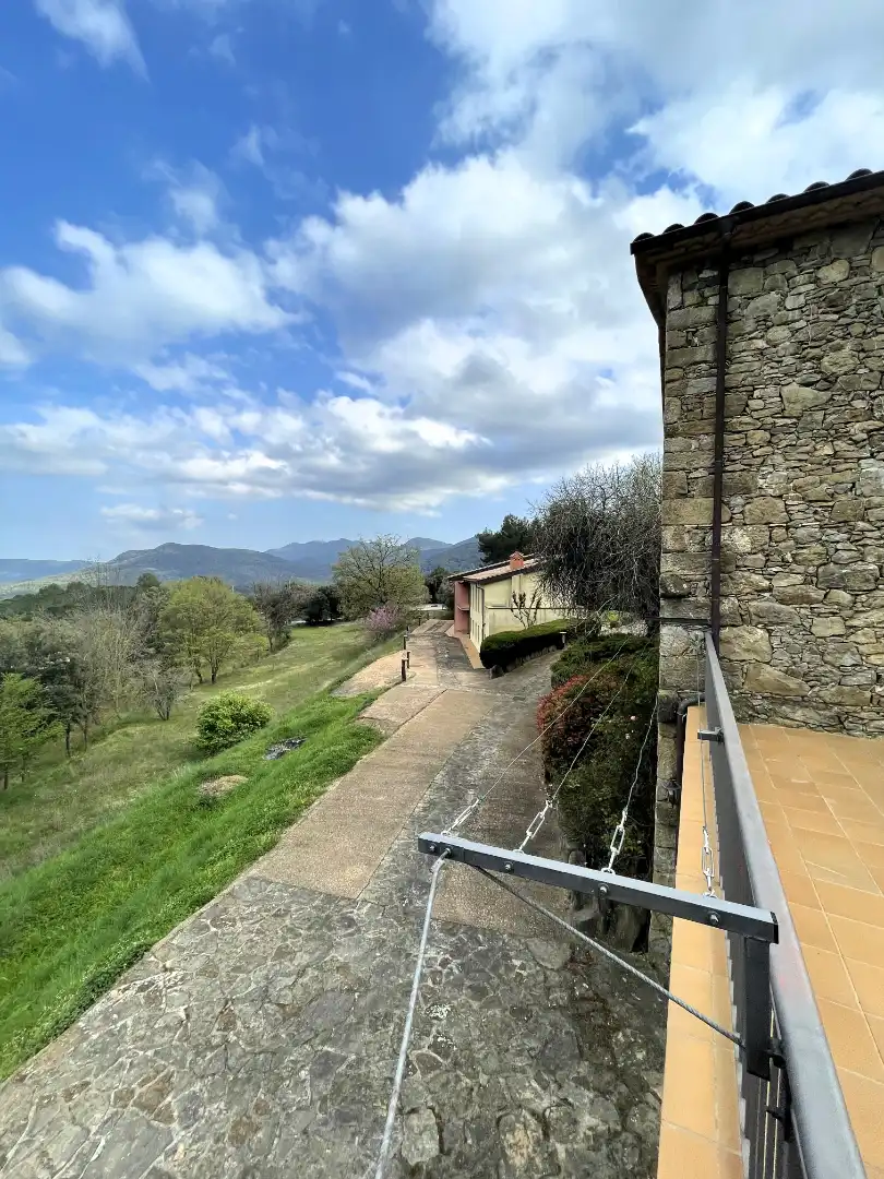 Jardí de Finca rústica en venda en Mieres (Girona) amb Calefacció, Parquet i Terrassa
