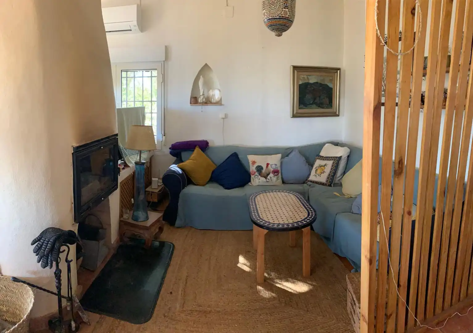 Sala de estar de Finca rústica en venta en Torrenueva con Aire acondicionado, Calefacción y Jardín privado