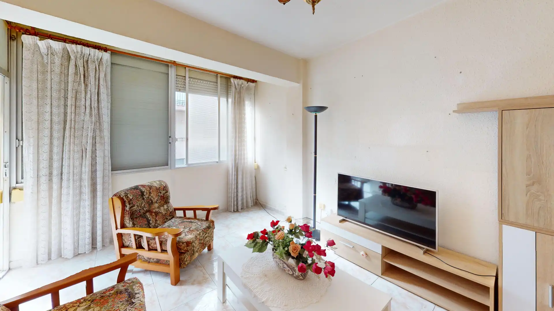 Wohnzimmer von Wohnung zum Verkauf in Alicante / Alacant mit Balkon