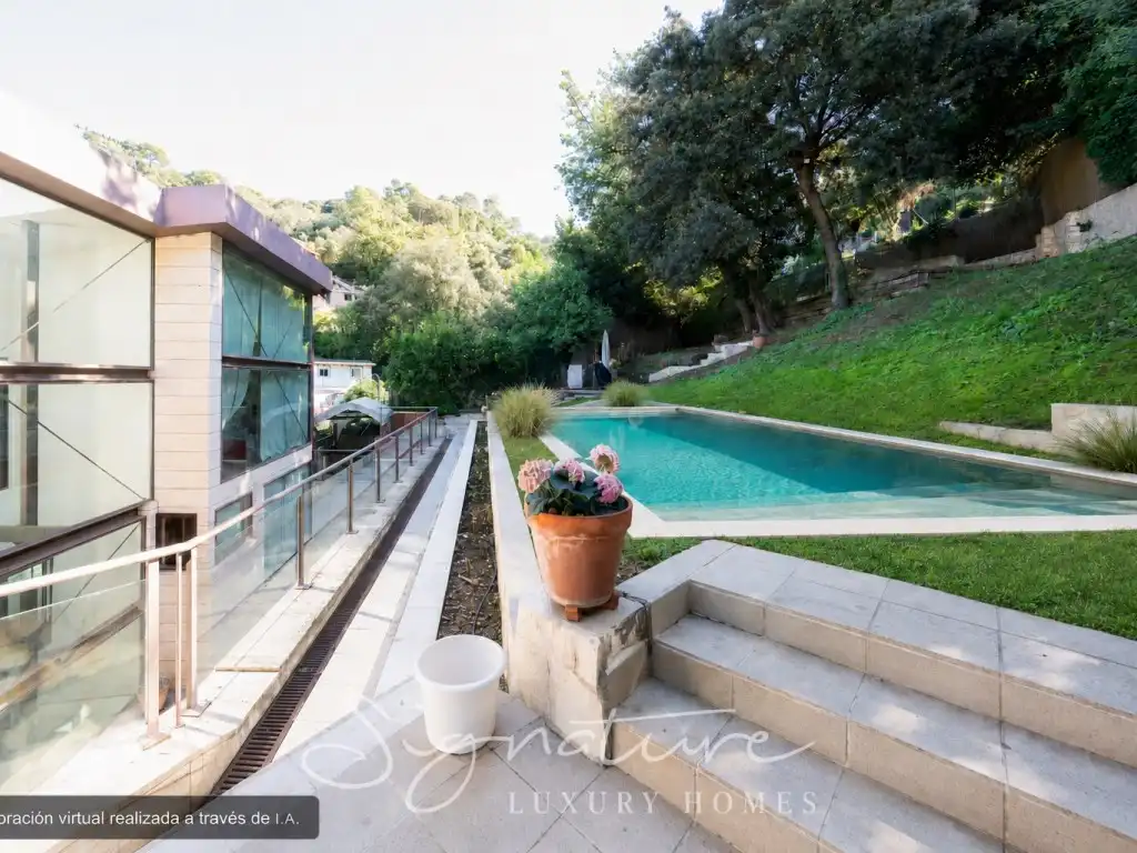 Piscina de Casa o chalet en venta en Barcelona con Aire acondicionado