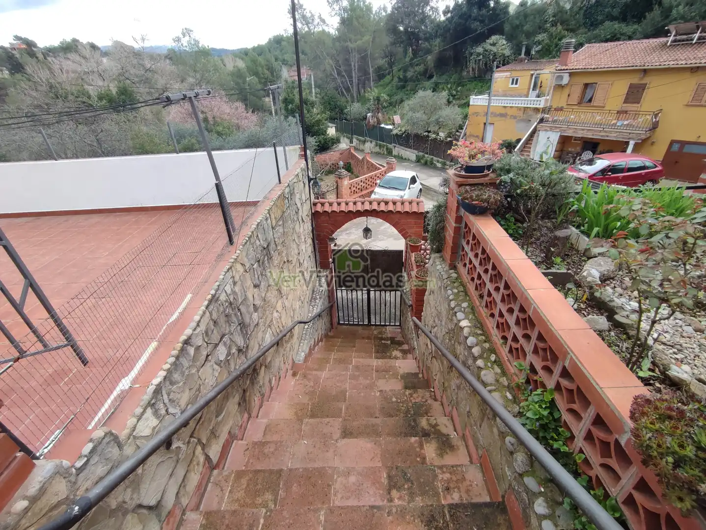 Vista exterior de Casa o xalet en venda en Vacarisses amb Calefacció, Jardí privat i Terrassa