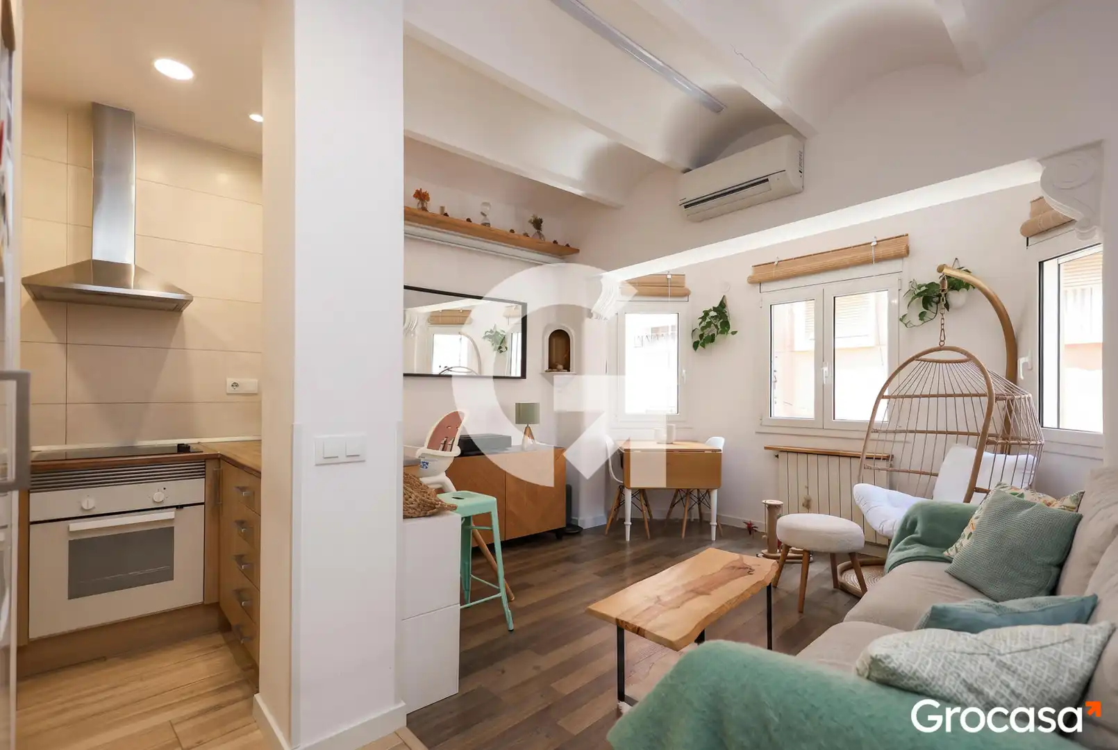 Living room of Flat for sale in Barcelona  with Air Conditioner, Terrace and Storage room