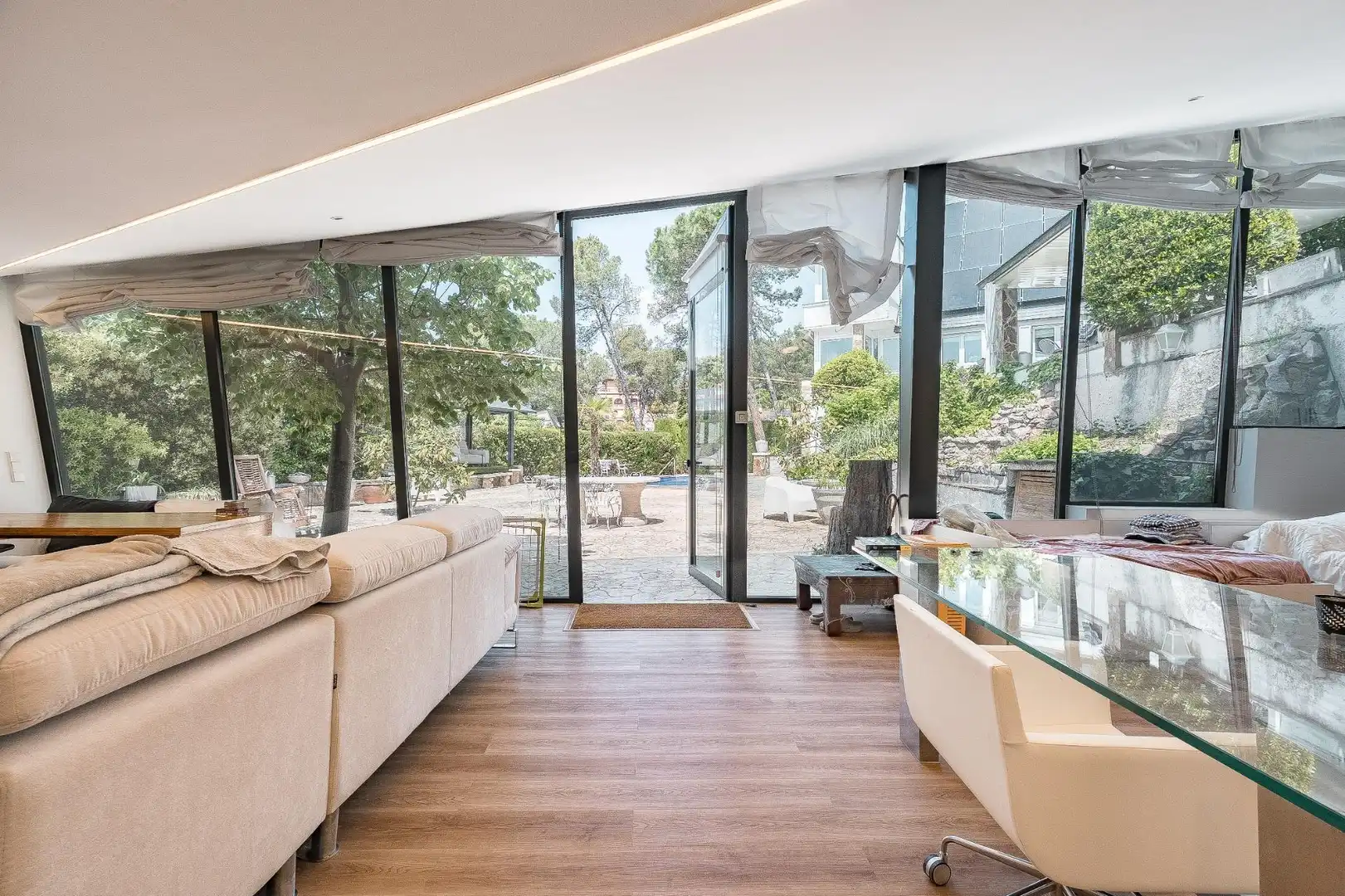 Sala d'estar de Casa o xalet en venda en Vacarisses amb Aire condicionat, Calefacció i Jardí privat