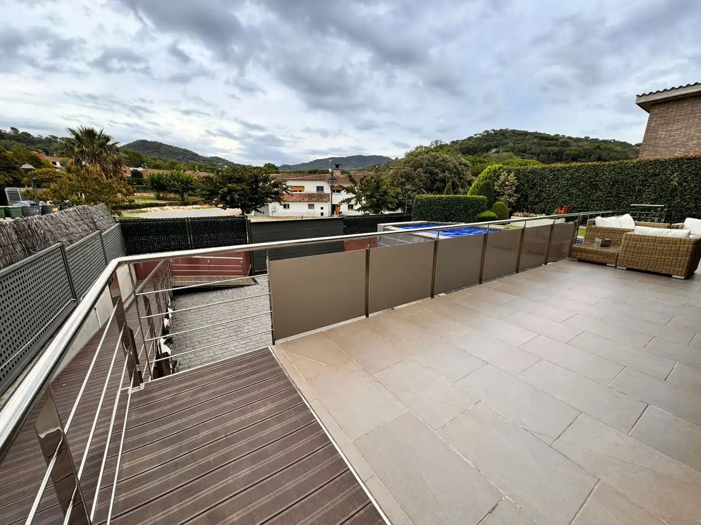 Terraza de Casa o chalet en venta en Vallromanes con Aire acondicionado, Calefacción y Jardín privado