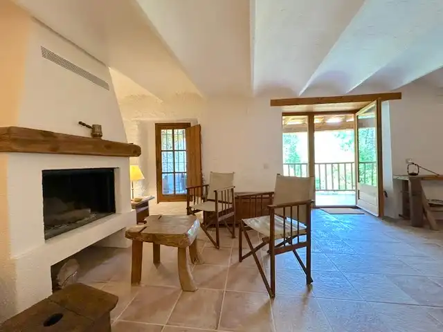 Sala d'estar de Finca rústica en venda en Borredà amb Calefacció, Jardí privat i Terrassa