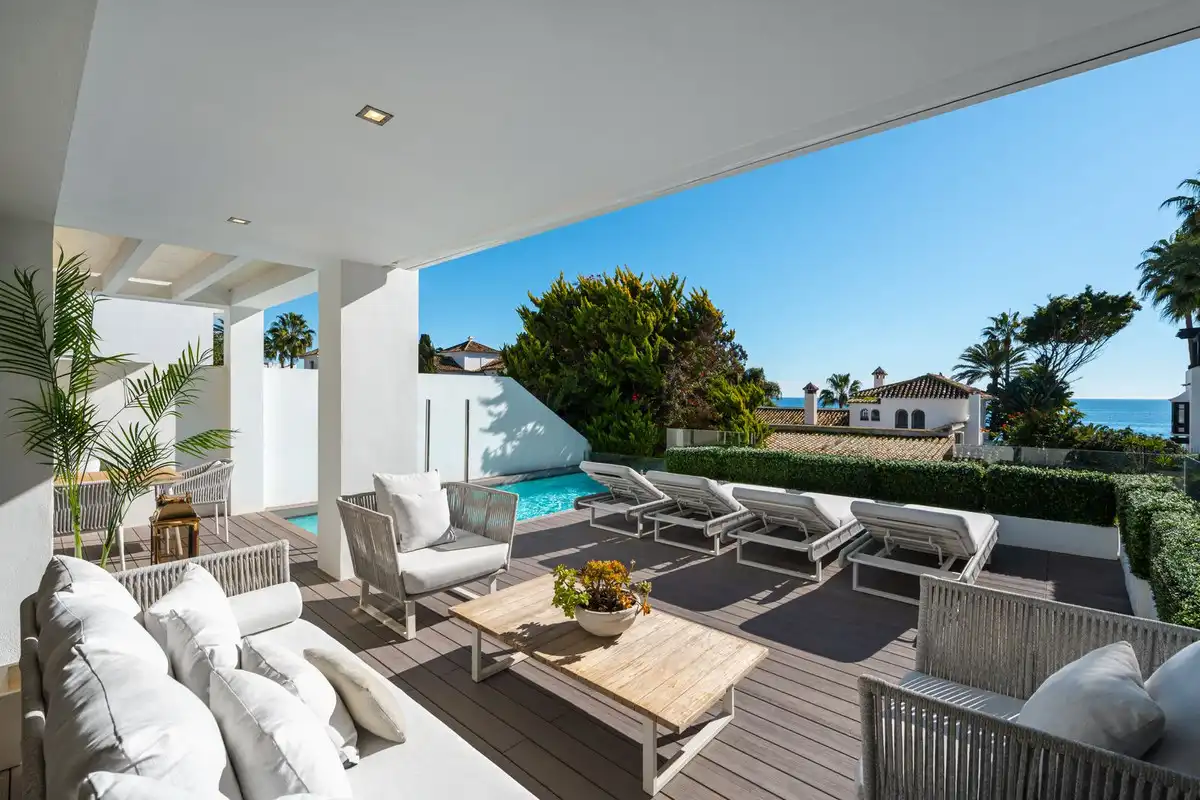 Terrace of Detached homes for sale in Marbella  with Air Conditioner, Private garden and Terrace
