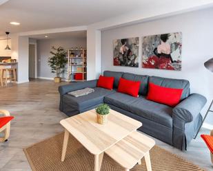 Sala d'estar de Apartament de lloguer en Burgos Capital amb Aire condicionat, Parquet i Terrassa
