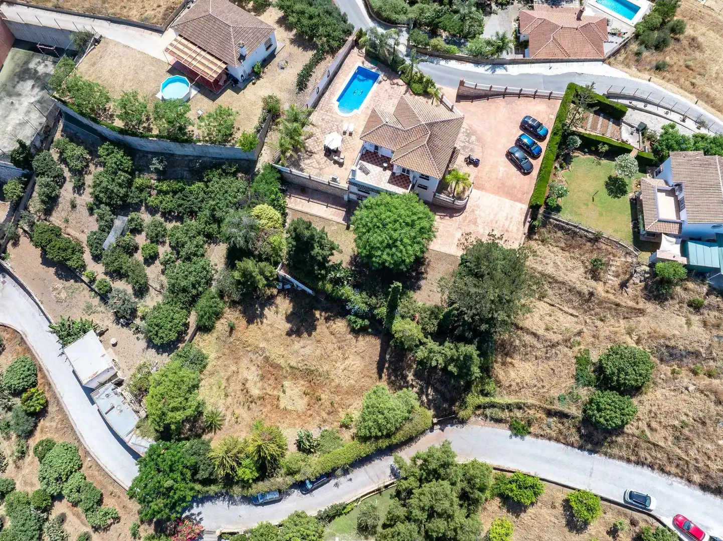 Außenansicht von Einfamilien-Reihenhaus zum Verkauf in Mijas mit Klimaanlage, Terrasse und Abstellraum