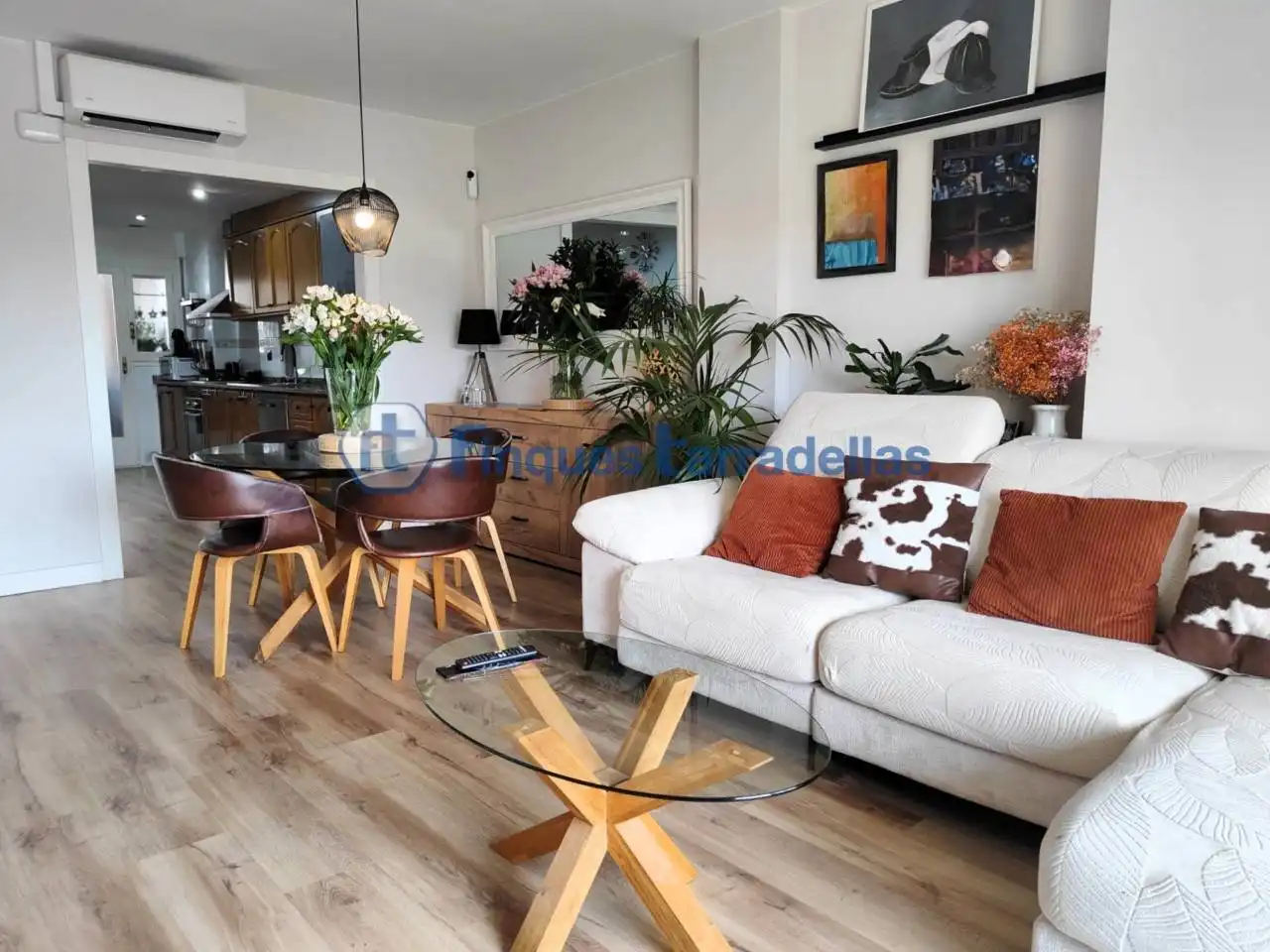 Sala de estar de Piso en venta en Blanes con Aire acondicionado, Calefacción y Parquet