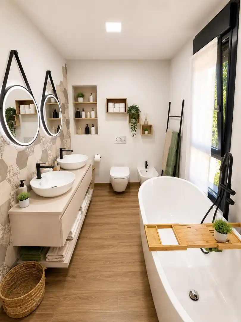 Baño de Casa o chalet en venta en Málaga con Aire acondicionado, Calefacción y Jardín privado