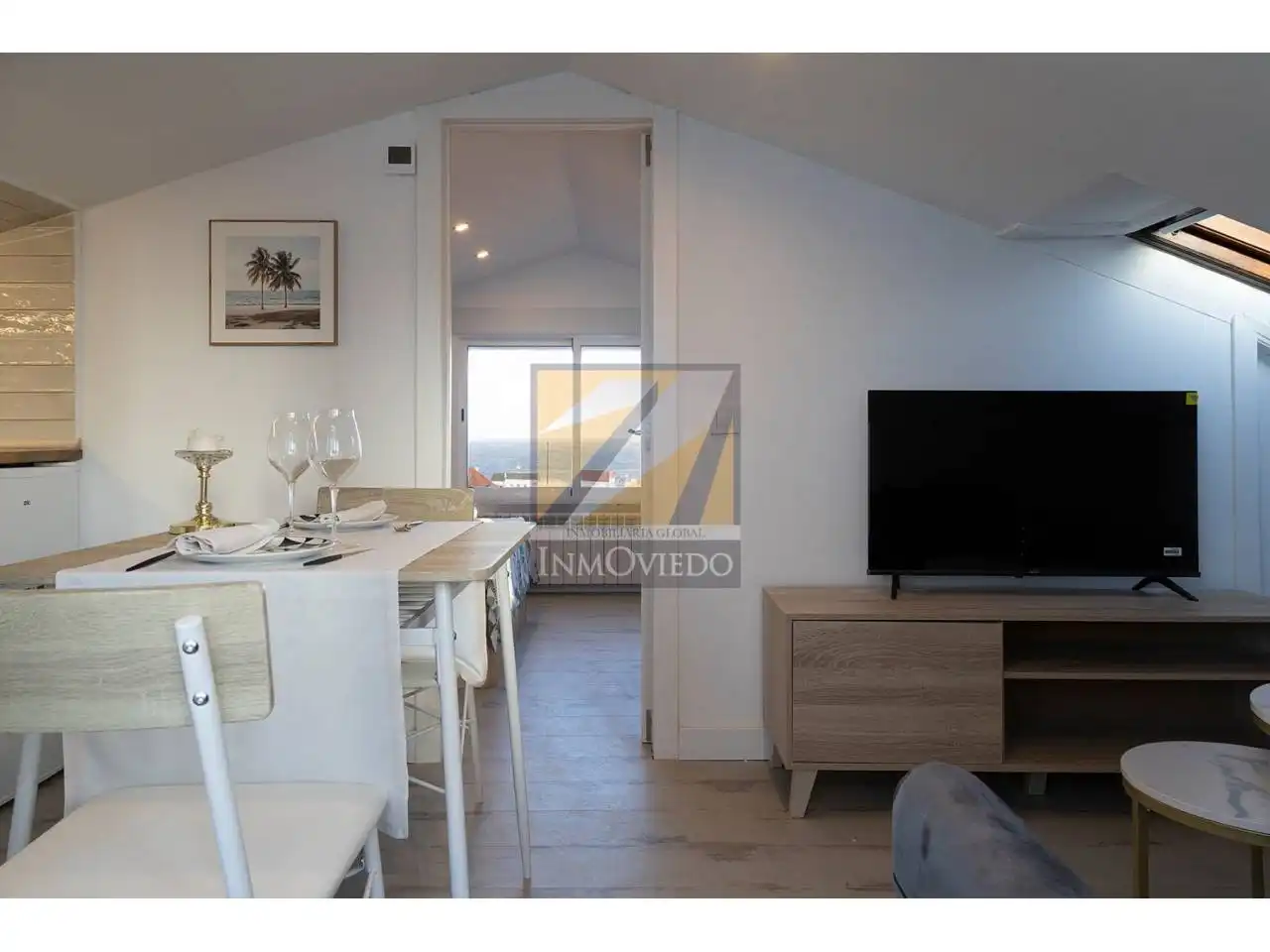 Living room of Attic for sale in Llanes  with Heating, Terrace and Furnished