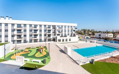 Außenansicht von Wohnung miete in Sant Joan d'Alacant mit Klimaanlage, Terrasse und Abstellraum