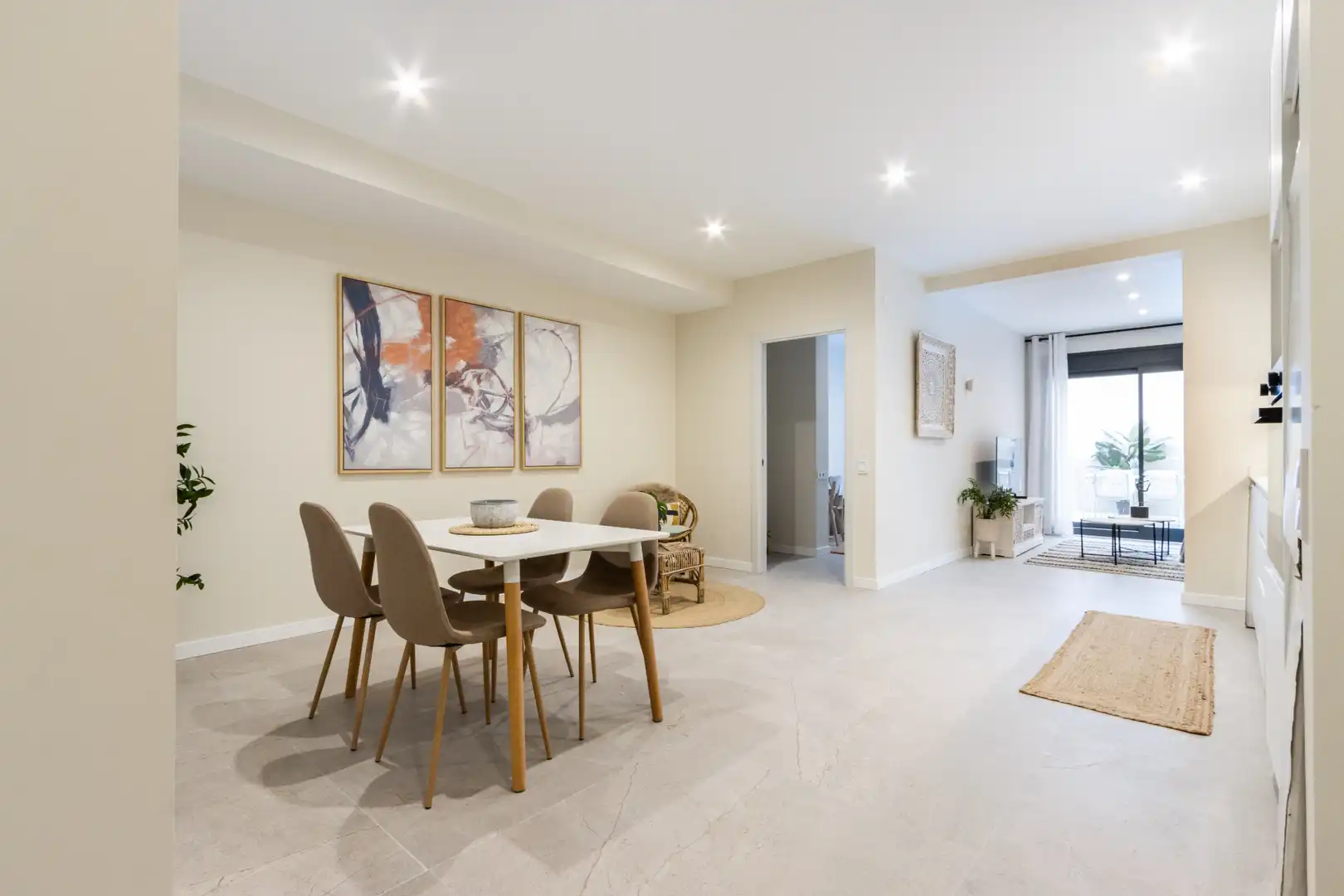 Esszimmer von Wohnung zum Verkauf in Terrassa mit Klimaanlage, Heizung und Privatgarten