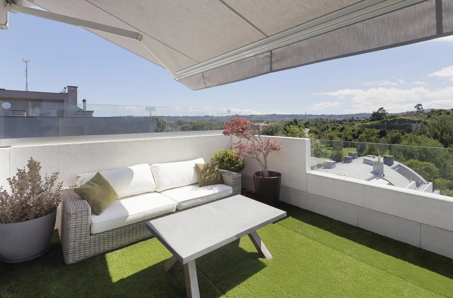 Terrace of Flat for sale in Gijón   with Heating, Parquet flooring and Terrace