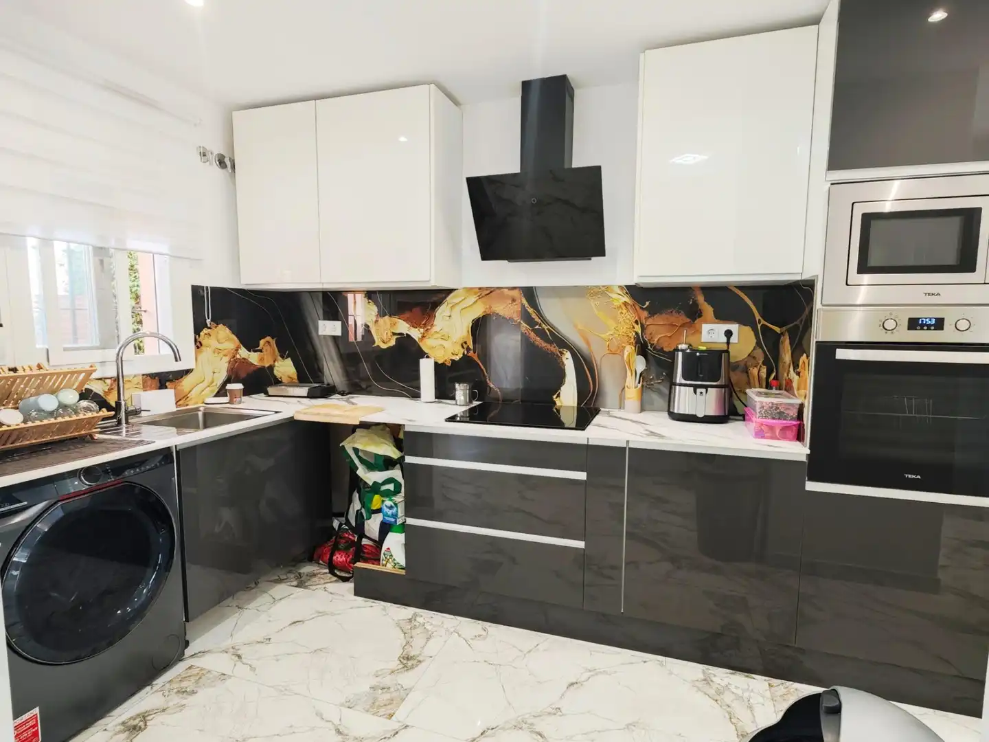 Kitchen of Ground floor for rent in Mijas  with Air Conditioner, Private garden and Terrace