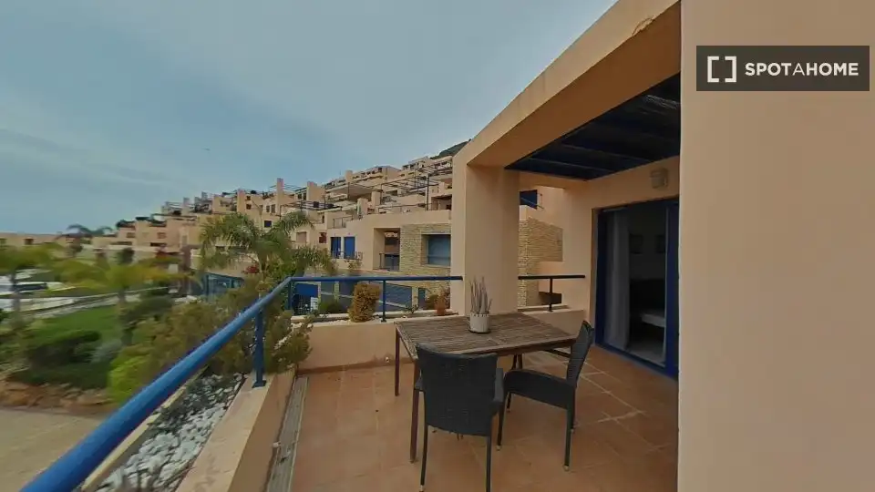 Terrassa de Estudi per a compartir en Mojácar amb Aire condicionat i Terrassa