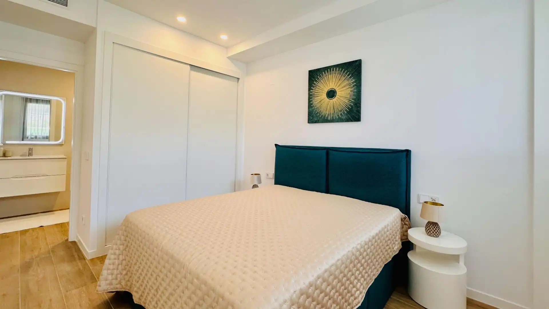 Schlafzimmer von Maisonette zum Verkauf in Finestrat mit Klimaanlage, Heizung und Terrasse