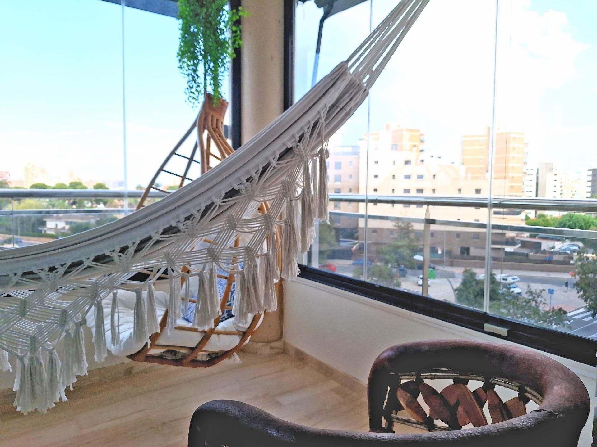 Balcony of Flat for sale in Alicante / Alacant  with Air Conditioner, Heating and Private garden