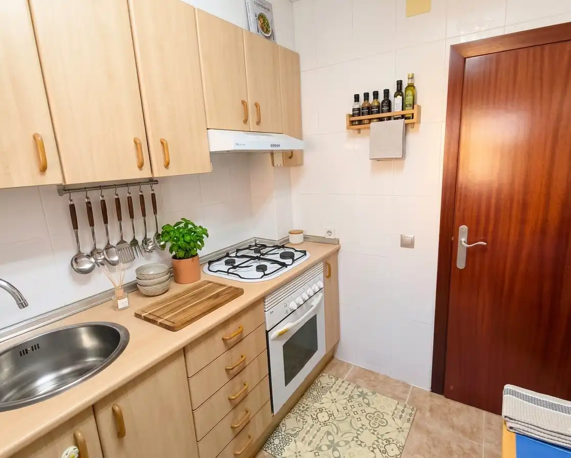 Cocina de Piso en venta en Barcelona con Aire acondicionado, Calefacción y Parquet