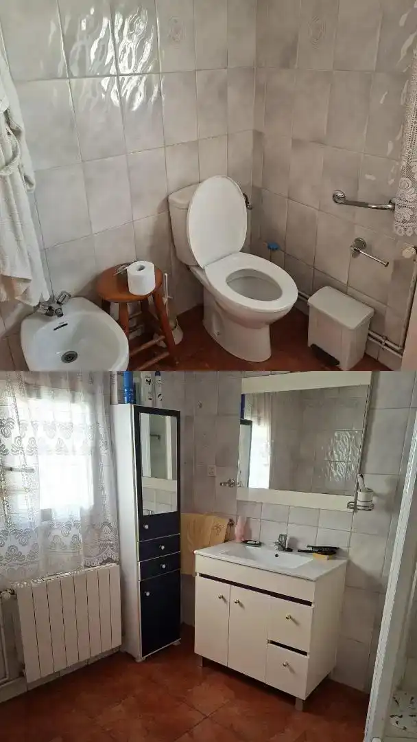 Baño de Casa adosada en venta en Bonete con Amueblado, Horno y Lavadora