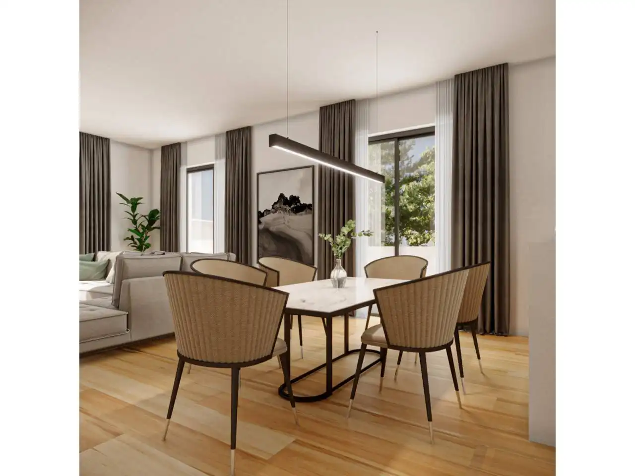 Comedor de Casa o chalet en venta en Terrassa con Aire acondicionado, Calefacción y Jardín privado