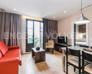 Living room of Apartment to rent in  Barcelona Capital  with Air Conditioner, Heating and Parquet flooring