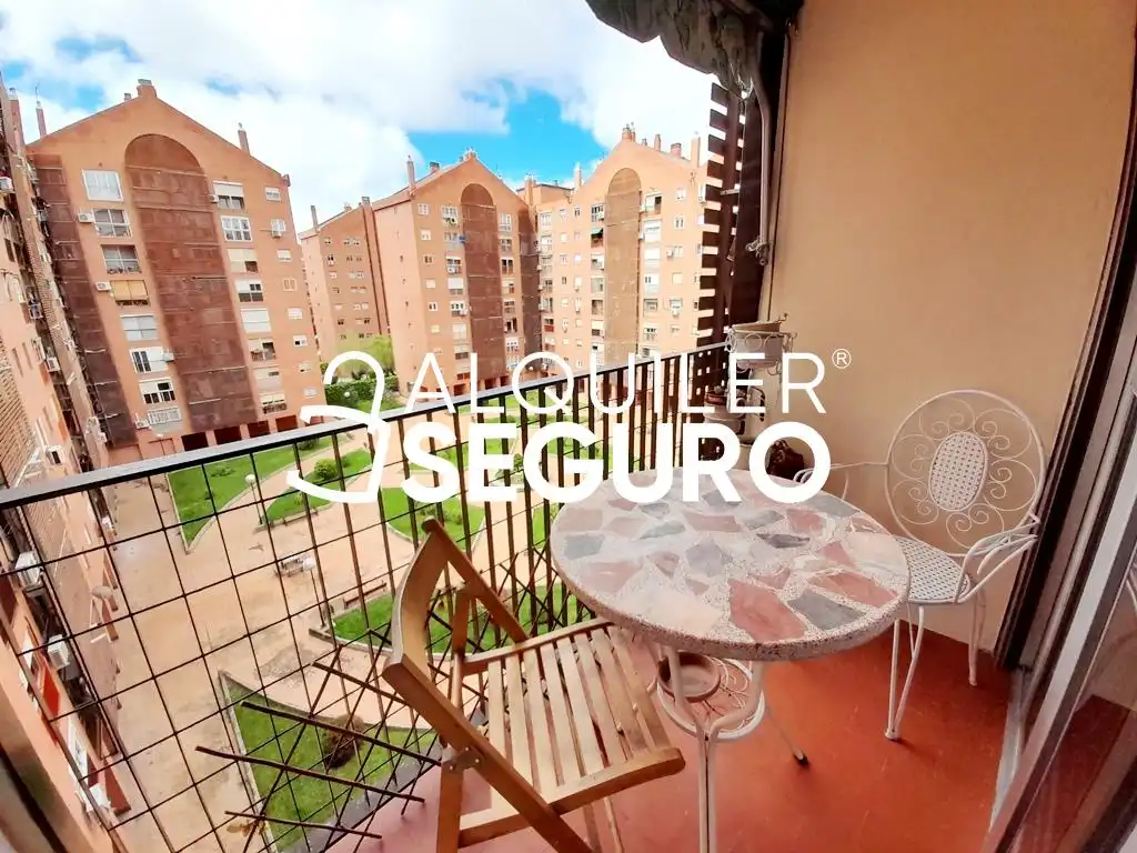 Terraza de Piso de alquiler en Madrid con Calefacción