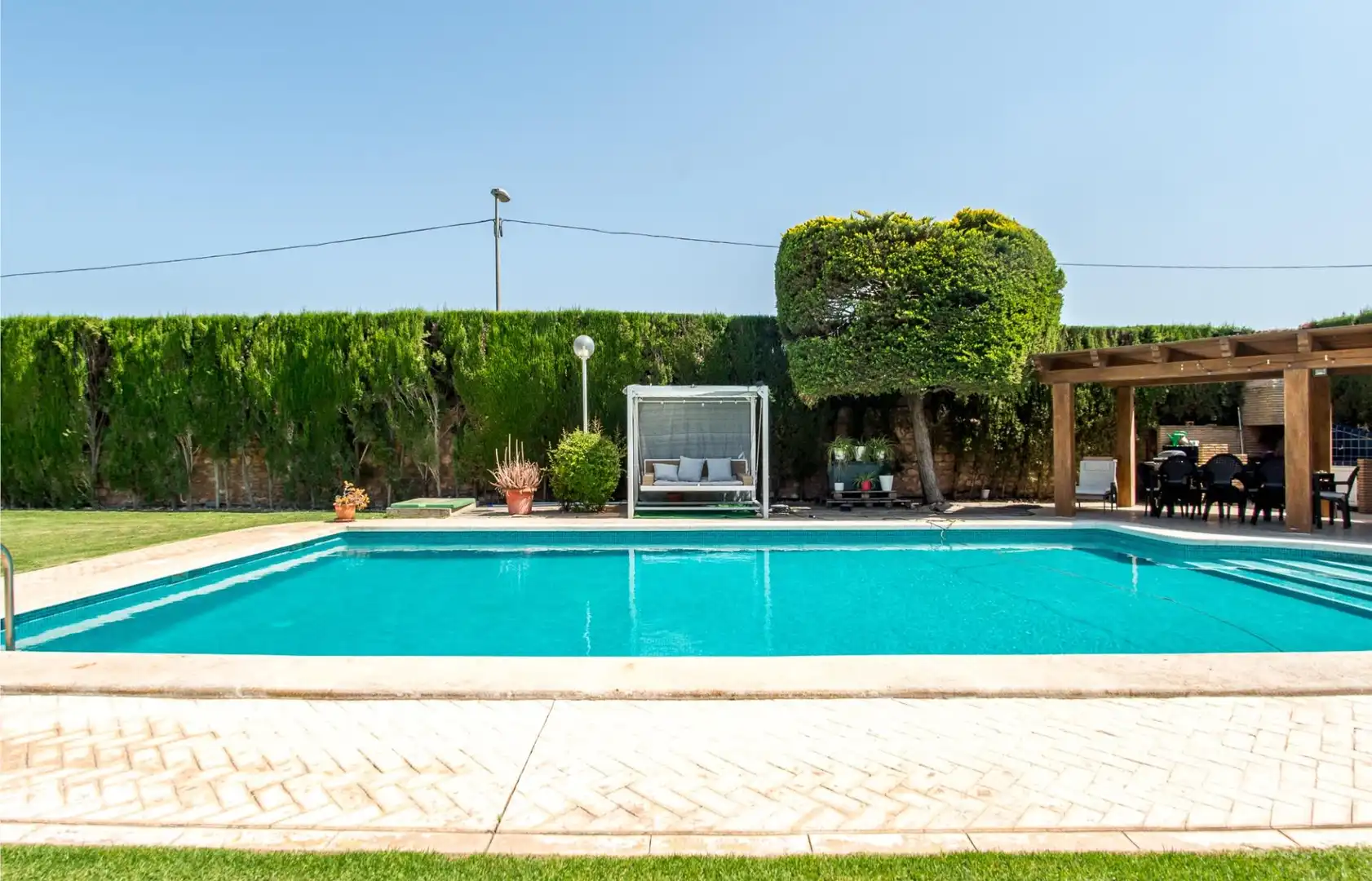 Piscina de Casa o xalet en venda en Murcia amb Aire condicionat, Calefacció i Jardí privat