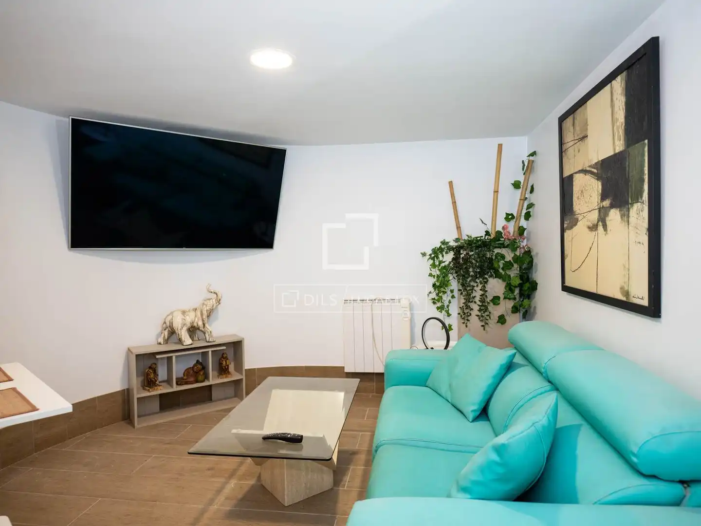 Sala de estar de Piso de alquiler en Torrelodones con Calefacción, Jardín privado y Piscina