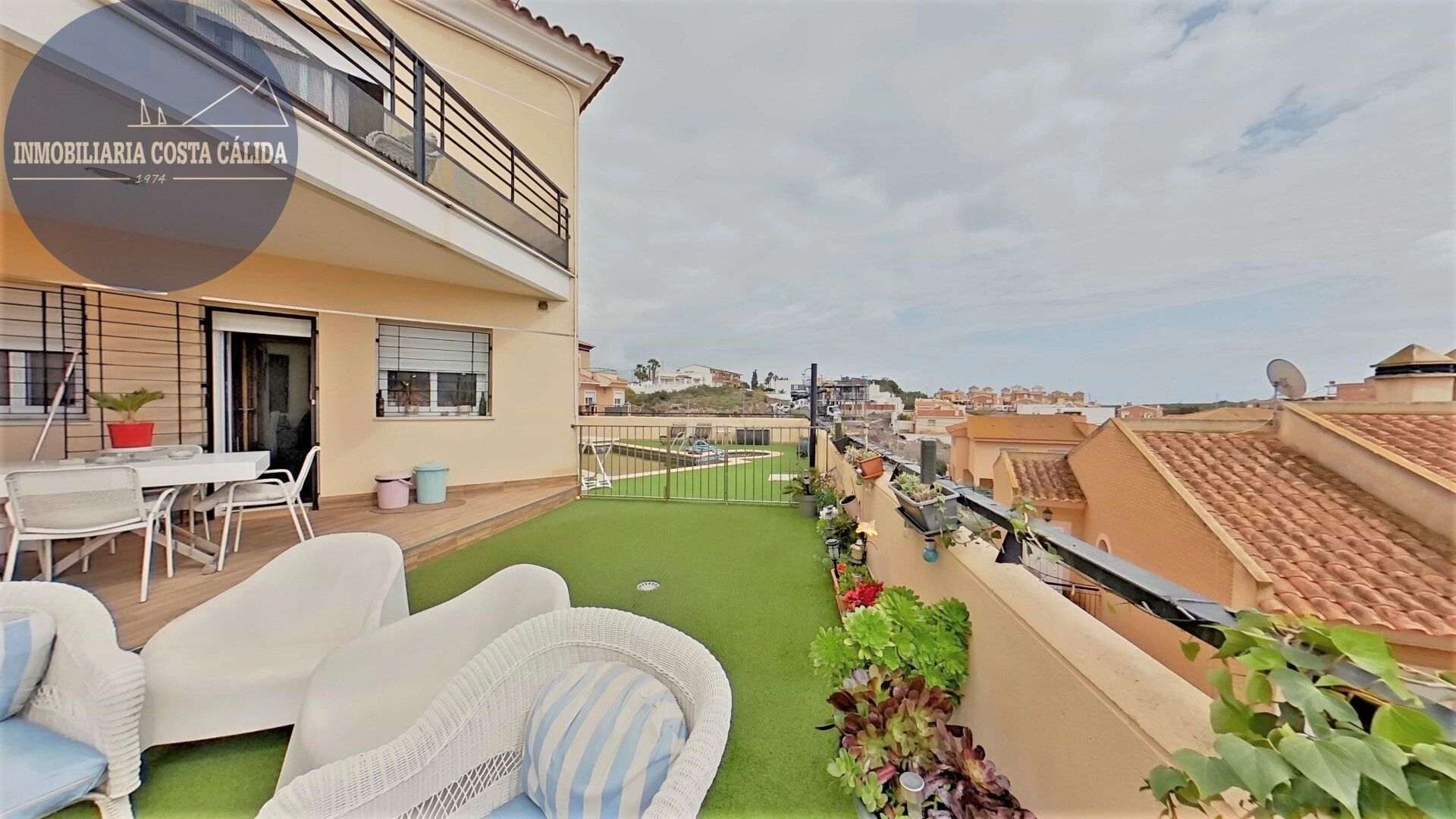 Terraza de Casa adosada en venta en Águilas con Aire acondicionado, Calefacción y Jardín privado