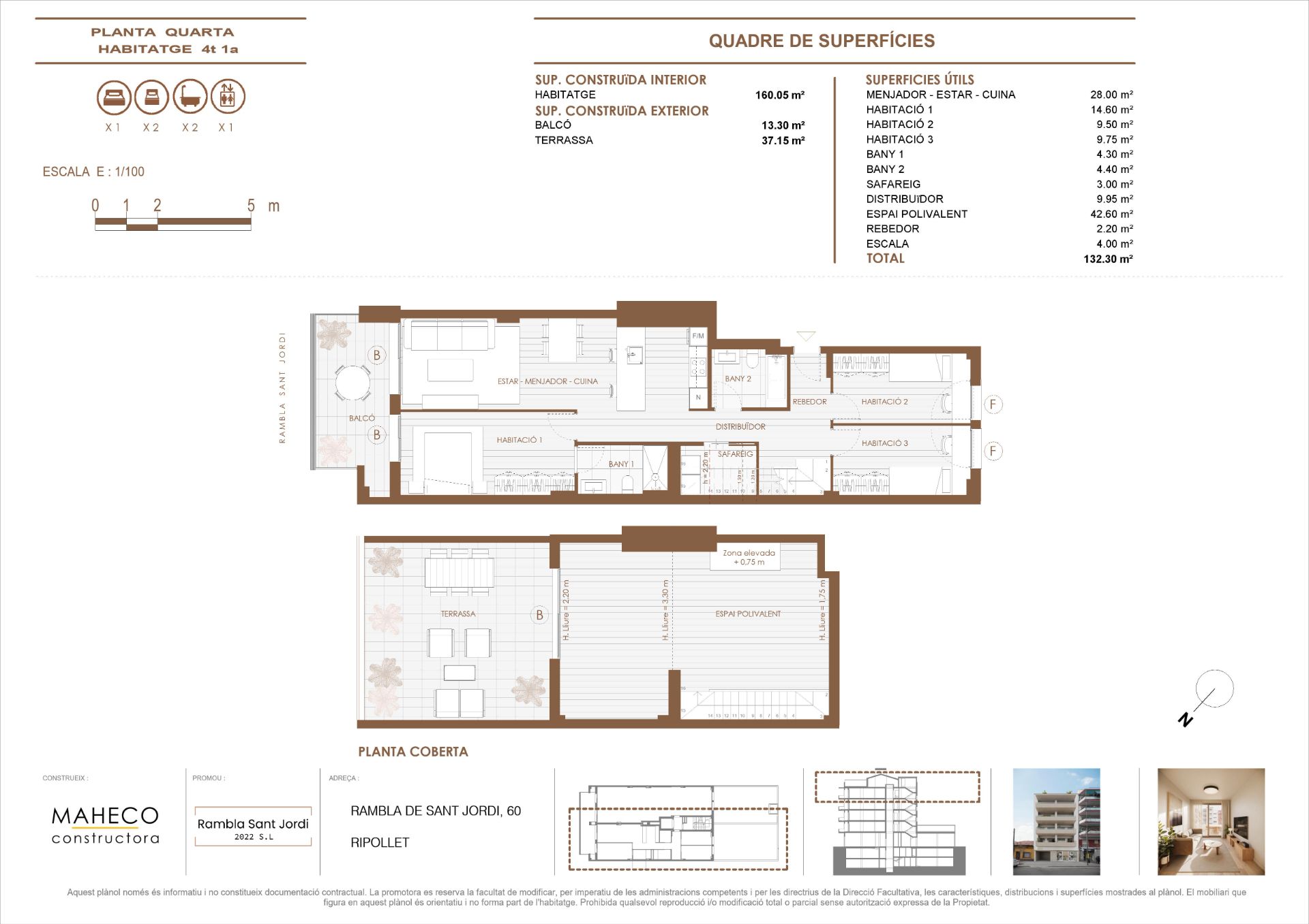 Dúplex en venda a Rambla de Sant Jordi, 60, Centre
