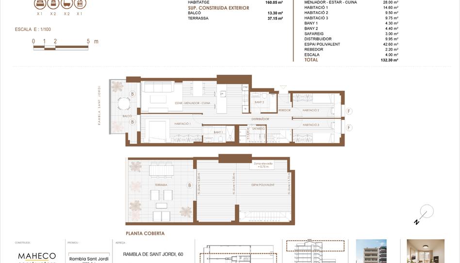 Foto 1 de Pis en venda a Rambla de Sant Jordi, 60, Centre, Barcelona