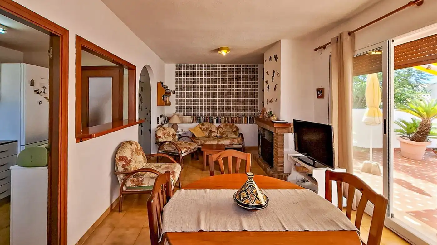Sala d'estar de Casa adosada en venda en Dénia amb Terrassa, Traster i Piscina